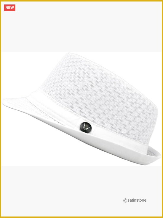 Lightweight Crushable Mesh Fedora Hat - Classic Soft Cool Mesh main image 6